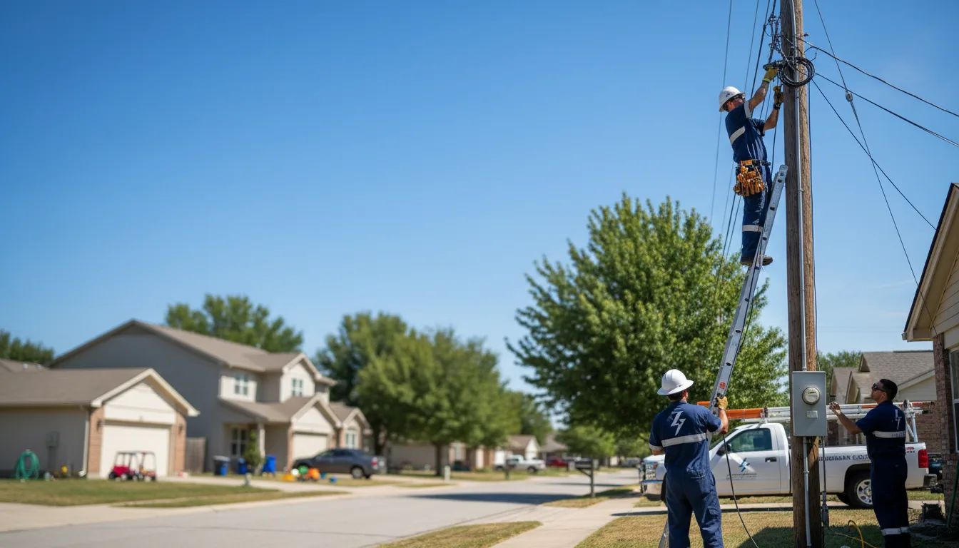 Residential electrician providing installation services in Pulaski, IA